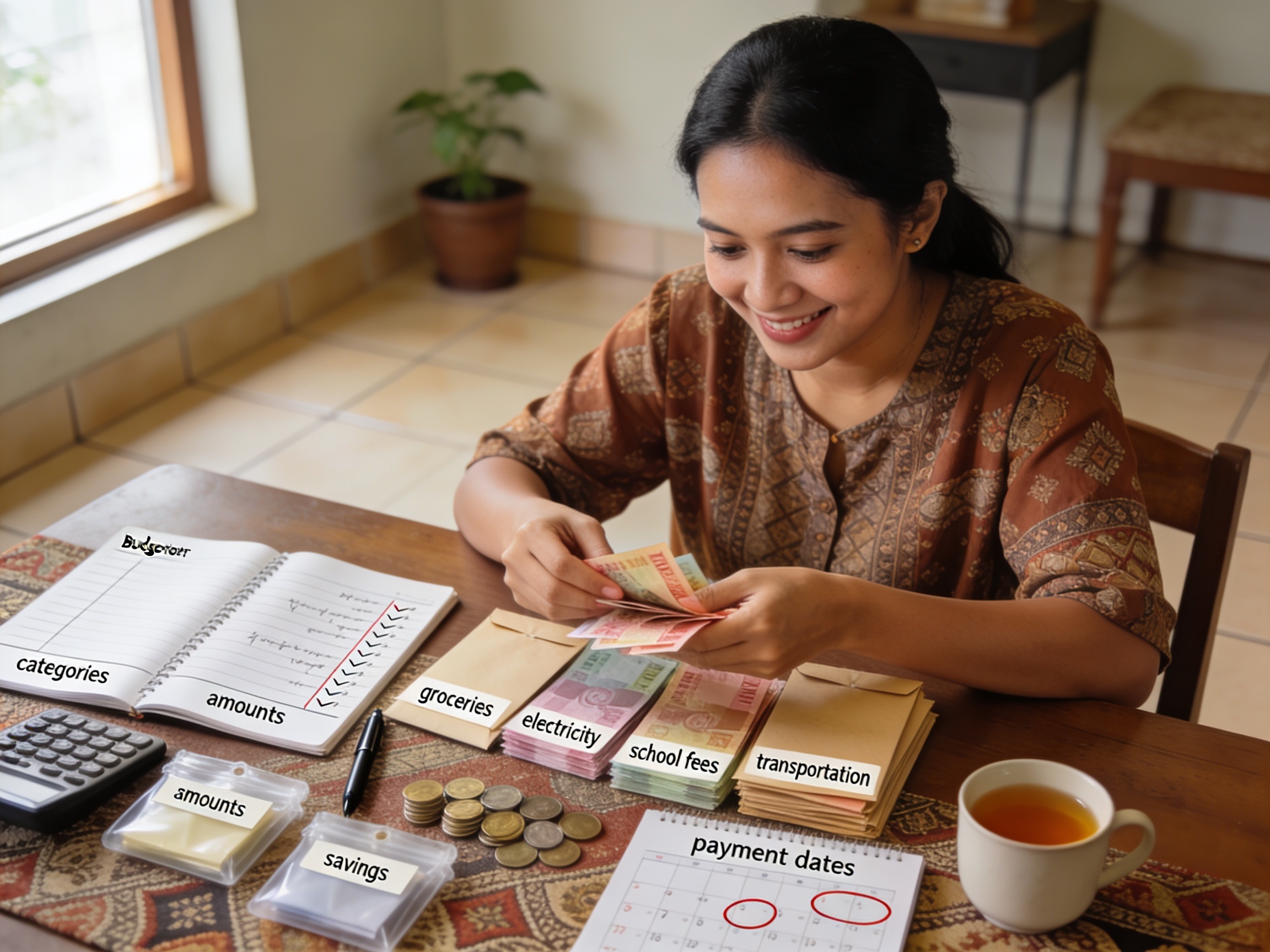 membagi uang bulanan