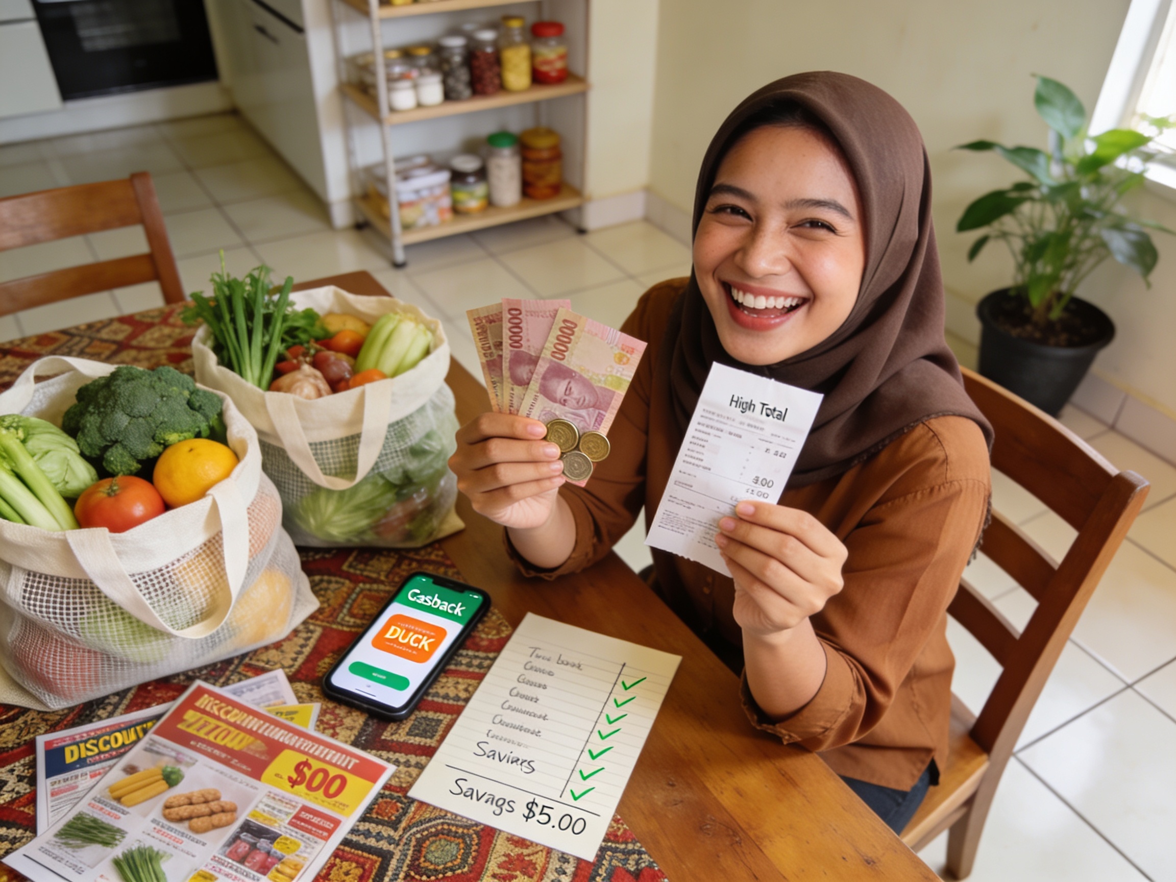 menabung dari sisa uang belanja